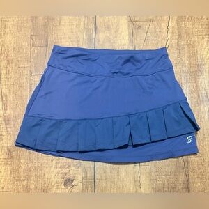 Sofibella Navy Asymmetrical Ruffle Golf Skort | Size Small